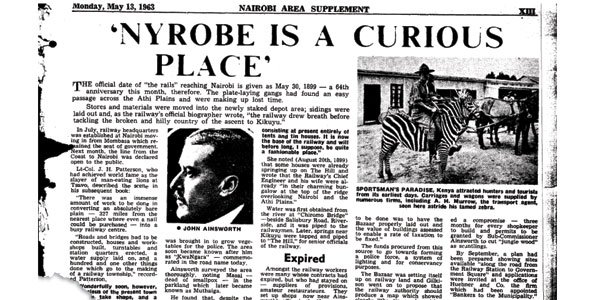 John Ainsworth’s apartheid plans for the early Nairobi