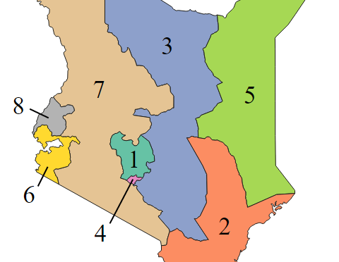The 8 Provinces of Kenya